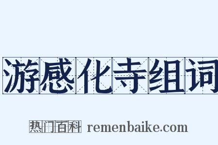 游感化寺组词是什么意思的图片